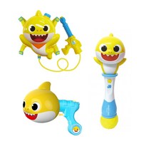 핑크퐁 아기상어 여름 물놀이세트 배낭물총+미니물총+멜로디 자동 버블봉, 단품