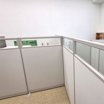 진웅파티션 PVC 45T 높이 1800 반유리 사무실파티션 파티션, PW510