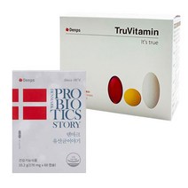 덴프스 덴마크 유산균 이야기 10.2g 60정 + 트루바이타민 43.2g 30p 세트, 1세트