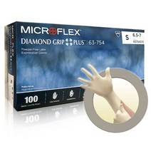 안셀 마이크로플렉스 다이아몬드그립플러스 63-754 라텍스장갑 100매 10인치