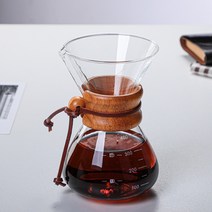 클래식 케맥스 커피포트 내한열 유리 핸드 드립 포트, A. 400 대나무