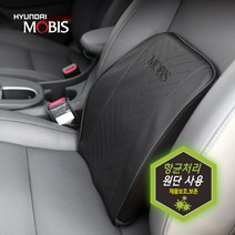 현대모비스 순정품 메모리폼 가죽 등받이 쿠션 허리쿠션