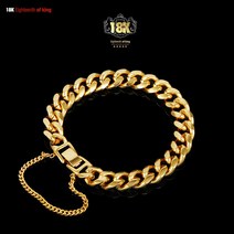 18king 페르세우스 체인 18K 도금 남자 팔찌