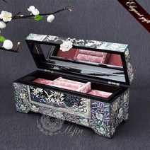 H.jin 나전칠기 자개 매화 자보석함.에이치진, 적매화