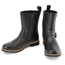 데이토나 바이크용 엔지니어 부츠 블랙 26.5cm 소가죽 시프트 패드 내장 사이드 짚 2E 상당 HBS-00496982, 상품명참조
