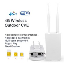 유심 와이파이 라우터 공유기 CPE905 POE LTE 고속 야외 방수 CPE Usb 4G 모뎀 라우터 WAN/LAN 포트 SIM, 02 Brazil Version_02 미국 플러그