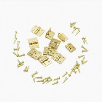 미니 초소형 힌지 공예 재료 마이크로 구리 경첩 꺽쇠 10개, 마이크로힌지 10개, 마이크로힌지 10개