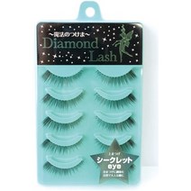 일본직발송 6. 다이아몬드 러시 다이아몬드 러쉬 DIAMOND LASH 【시크릿 EYE】5 페어(상속눈썹용) 자속눈, One Size, One Color