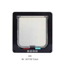 펫도어 방묘문 견문 출입 구멍 지능형 제어 보안 고양이 개 문 입구 출구 방향 가정용 애완 동물 구멍