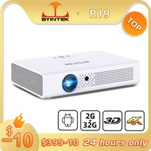 BYINTEK R19 3D 300 인치 풀 HD 1080P 4K 스마트 와이파이 안 드, 인도네시아