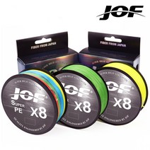 JOF 죠프 8합사 150m 0.6호 0.8호 1호 2호 3호 4호 5호 6호 8호, 멀티컬러, 2.0