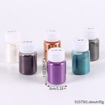 12 색 안료 브릴리언트 운모 파우더 키트 에폭시 수지 착색제 메이크업 목욕 폭탄 비누 캔들 Dropship 만들기, 01 6 bottles