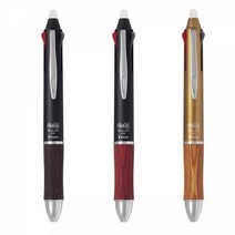 당일무료각인 파이롯트 프릭션 볼 3색 우드 0.5mm LKF-2SEF 지워지는 펜, 딥레드