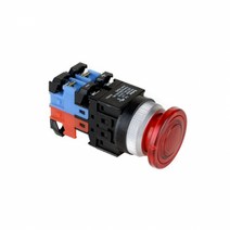건흥전기 1A1B 조광 푸쉬락 버섯형 LED램프 비상 스위치 24V AC DC 25mm KBL25EA-L3C11, 레드 [KBL25EA-L3CR11]