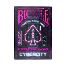 Bicycle 사이버펑크 사이버시티 프리미엄 플레잉 카드 덱 1개