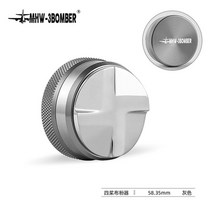 푸쉬템퍼 58.5mm 일정 압력템퍼 스프링 깊이조절 레벨링툴, 그레이 十형 디스트리뷰터