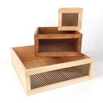 메시 빈티지 우드 박스 사과 나무 10t8, 2.상자-기본형16x14x7.5cm