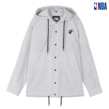 NBA NBA 엔비에이 빠른출고 후드탈부착 스트라이프 셔츠(그린) N201SH301P 부천