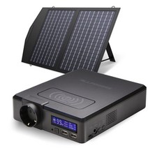 가정용발전기 allpowers 태양열 powerbank 41600mah 홈 백업 야외 비상 전원 200w powerstation mit solarpanel 60100w 76, 200w 60w태양광 패널, 없음