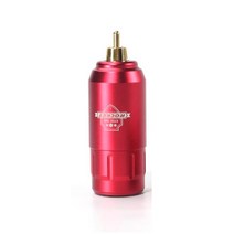 타투머신 타투기계 1200mAh 문신 펜 배터리 RCA 커넥터 미니 Wirseless 전원 공급 장치 로타리 기계 전압, 한개옵션1, 02 빨간