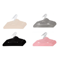 조은리빙 일반형 벨벳 옷걸이, 30p, 핑크, 1세트