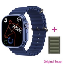 (에서 선박 us) 원래 49mm IWO 스마트 워치 WS18 울트라 시리즈 8 남자 여자 NFC IP68 방수 블루투스 전화, 22 Add 1 nylon_01 49mm