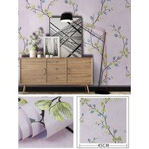 옥상온실 미니 비닐 하우스 조립식 녹색 잎 껍질 스틱 벽지 자체 접착 접촉 종이 이동식 방수 가구, [07] Floral C, [01] 1mx45cm, 06 Floral C_01 1mx45cm