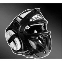 태권도 헤드기어 포수형 오픈페이스 복싱기어 보호대, 블랙 M