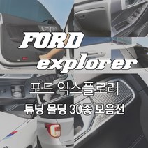 [mansubmall] 포드 익스플로러 카본 알루미늄 도어스텝 캐치 컵홀더 손잡이 보호필름 실내외 DIY몰딩용품, 17_AL 도어하단스피커-2열 실버