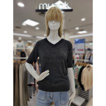 무자크 22 브이넥 심플 펄사 니트 티 MM6WKT03