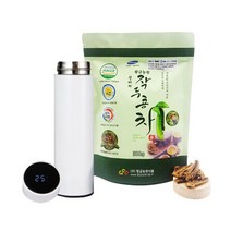 황금농원 신비의 작두콩차 300g + 온도표시 보온보냉 텀블러, 블랙., 상세설명 참조