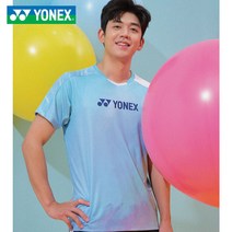 요넥스 221TS009M 남성 배드민턴 반팔 티셔츠 블루