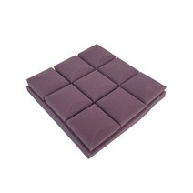 방음지 계란판 박스 매트 패드 시트 보드 스펀지 스튜디오 어쿠스틱 폼 방음 타일 웨지 보호 스폰지 4 개, 01 purple