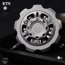 피젯토이 푸시슬라이더 스피너 KTS 빅 클래식 치아 버스트 핑거팁 자이로 감압 장난감 EDC 쿨 피젯 금속 피젯 슬라이더, Titanium alloy
