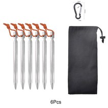 몽골텐트 차고지텐트 붕어빵포장마차 자바라텐트 캐노피천막 18cm 마당 캐노피 텐트 페그 알루미늄 합금 정, 09 6PCS Silver