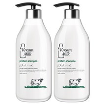 국내유통 크림밀크 단백질 퍼퓸 샴푸 화이트머스크향, 1100ml × 2개