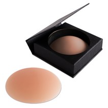 니플리아 심리스 실리콘 니플패치 1개 8cm 스킨컬러 자석박스 재사용가능, 태닝