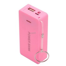 호환 악세서리 5V 1A 2x18650 배터리 케이스 및 LED DIY 상자 충전기 휴대 전화에 대 한, 06 Hot Pink