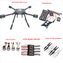 픽스호크 쿼드콥터 드론 Pixhawk-PX4 PIX 2.4.8 32 비트 비행 컨트롤러 오토 파일럿 4G SD 메모리 카드 안전 장치 버저 PPM I2C RC 아두파일럿, [32] F450 Package D