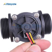 측정기 dc 5v-24v dn25 물 유량 센서 스위치 1-60lmin 액체 홀 유량, 없음