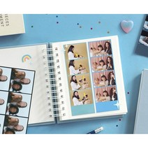 인생네컷 앨범 포토북 접착식 하드커버 포토 앨범 제작-천유상품번호58796, 인디핑크