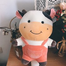 멜방바지얼룩소인형 애착인형 모찌인형 커플템 선물, 분홍_40CM