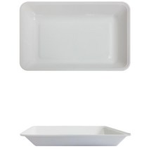 다이써 플라스틱 용기 접시 그릇 사각접시 10개 홈파티 식기 장례식 피크닉, 상세페이지참조