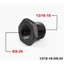 자동차 나사 알루미늄 오일 필터 어댑터 블랙 1/2-285/8-24 to 3/4NPT13/16-163/4-16, 06 JXSS011F