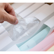 지퍼백 비닐백 봉투 봉지 정리함 비닐 보관함 주방 싱크대 씽크대 서랍 정리 수납 케이스 디스펜서 함 지퍼 비닐 팩, 블랙-대, 1개