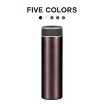 Roll panda 온도표시 보온보냉 스테인레스 스마트 텀블러 {정미한선물 케이스증정}, 500ml, 자주색