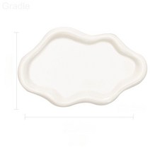 북유럽인사 아이디어 대호는 불규칙한 내장 세라믹 디스크 액세서리 수납 세라믹 디스크, 화이트 클라우드-대호