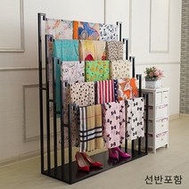 5단 스카프걸이 잡화진열대 바지 진열대, 무선반 화이트