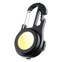 Kcwen COB LED 캠핑랜턴 USB 충전식 방수 미니 작업등 캠핑 휴대용 라이트, 1pc, 블랙