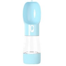 그뤠잇라이프 반려 동물 휴대용 간식 물통, 블루, 1개